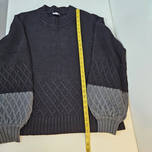 Crown & Ivy Balloon Sleeve Cable Knit pullover sweater XXL - Picture 7 of 7